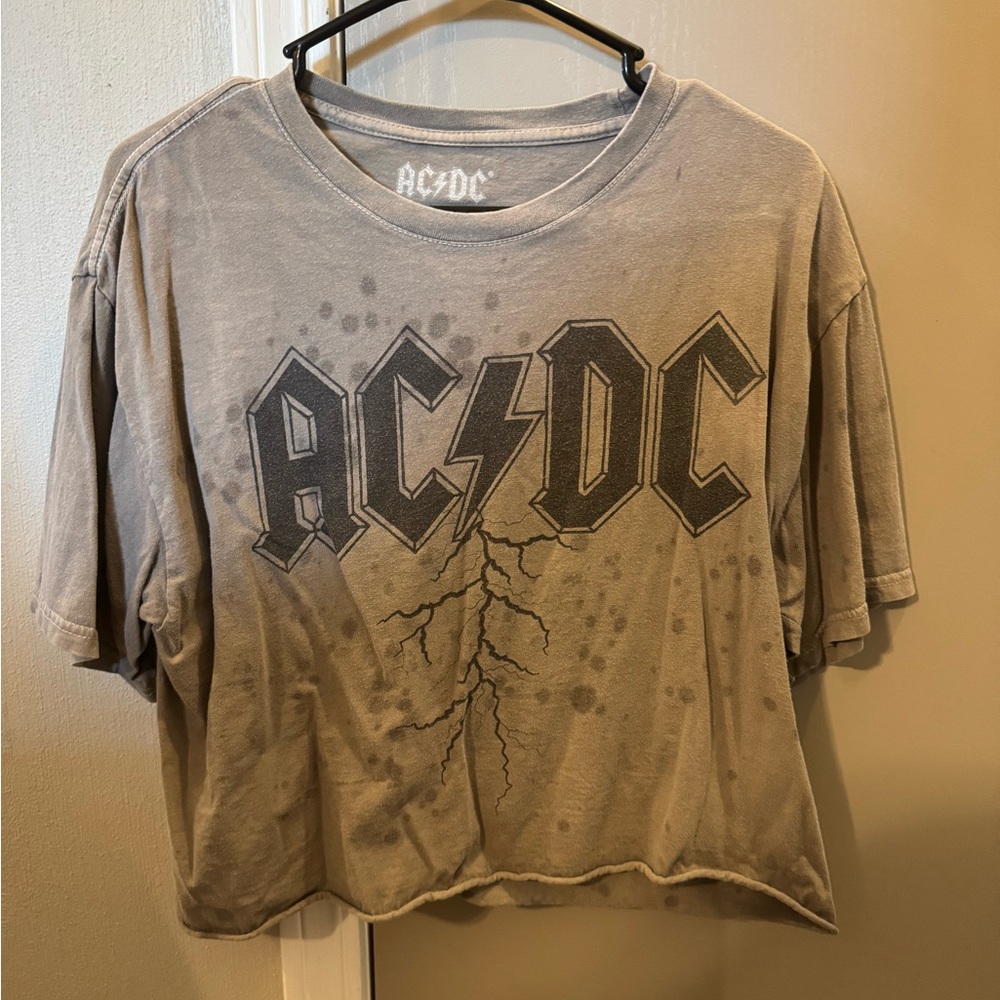 AC/DC Graphic T-Shirt in Gray